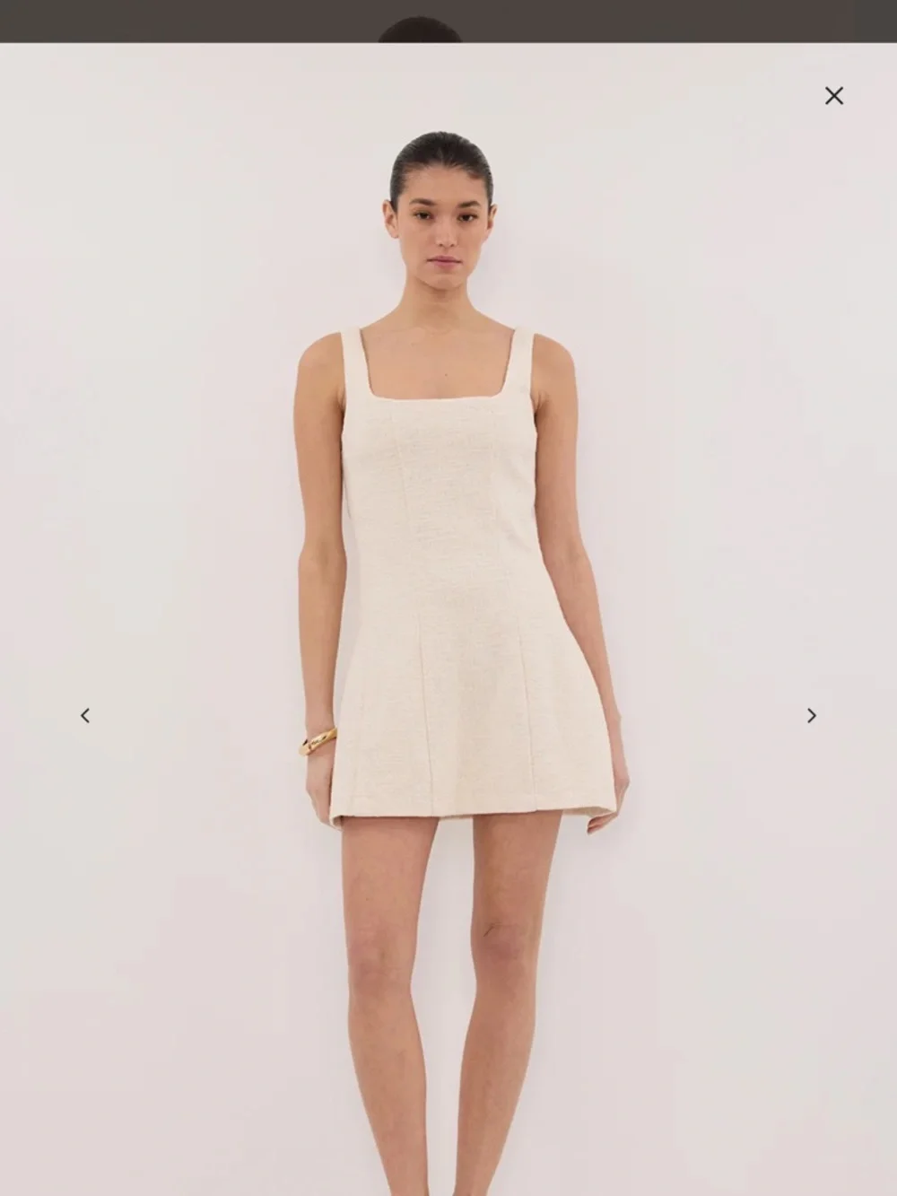 NWT DISSH Nieve Natural Mini Dress - Picture 1 of 9